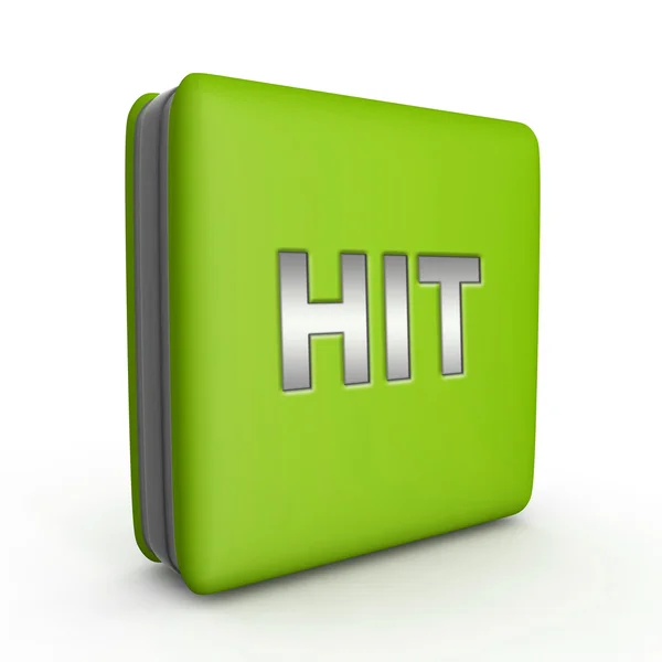 Hit square icon on white background — Stock Photo, Image
