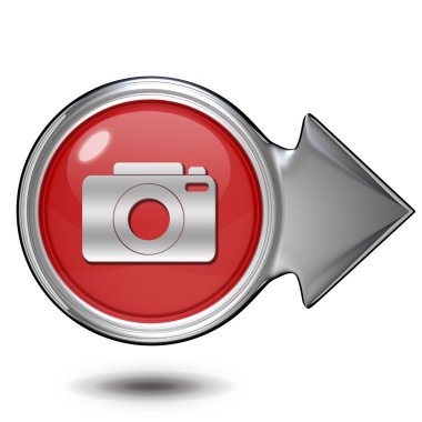 beyaz zemin üzerinde fotoğraf dairesel simgesi
