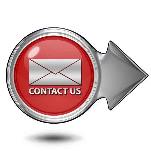 Contact us circular icon on white background — Stock Photo, Image