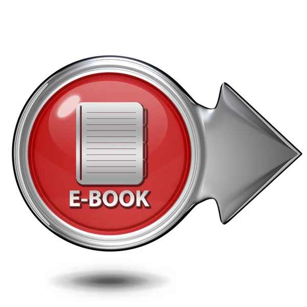 E-book circular icon on white background — Stock Photo, Image