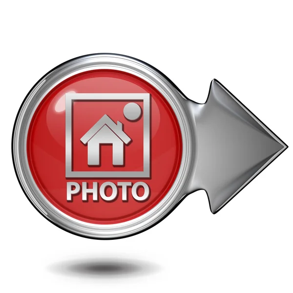 Circulaire fotopictogram op witte achtergrond — Stockfoto