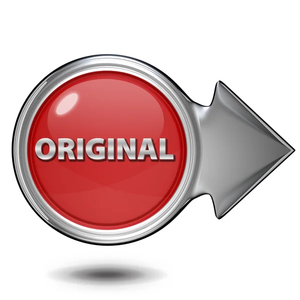 Original circular icon on white background — Stock Photo, Image