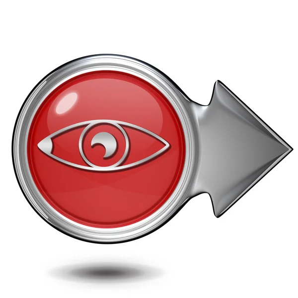 Ícone circular olho no fundo branco — Fotografia de Stock