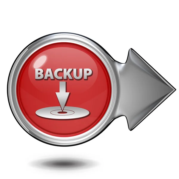 Backup kreisförmiges Symbol auf weißem Hintergrund — Stockfoto