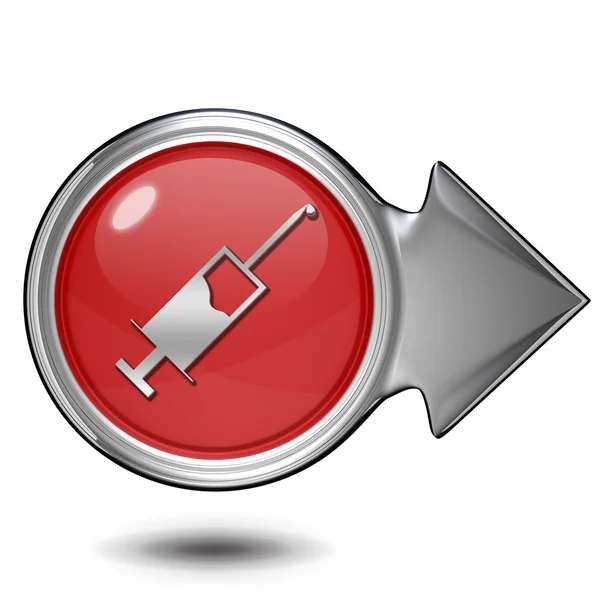Injection circular icon on white background — Stock Photo, Image