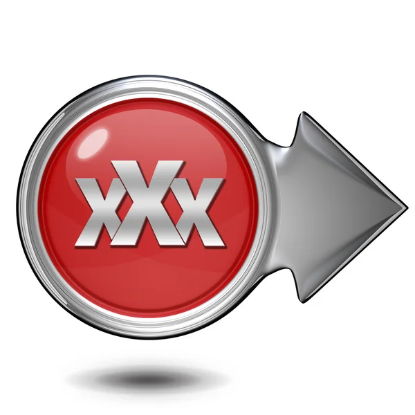XXX icono circular sobre fondo blanco — Foto de Stock