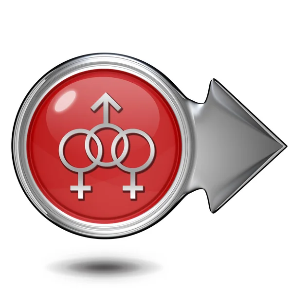 Sexualität kreisförmiges Symbol auf weißem Hintergrund — Stockfoto