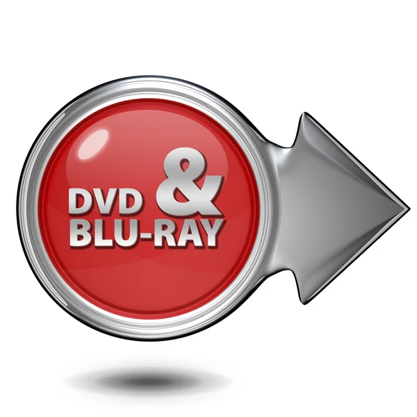 DVD en bluray circulaire pictogram op witte achtergrond — Stockfoto