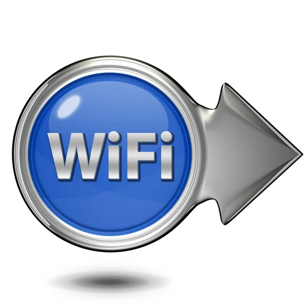 WiFi kör alakú ikon fehér háttér — Stock Fotó