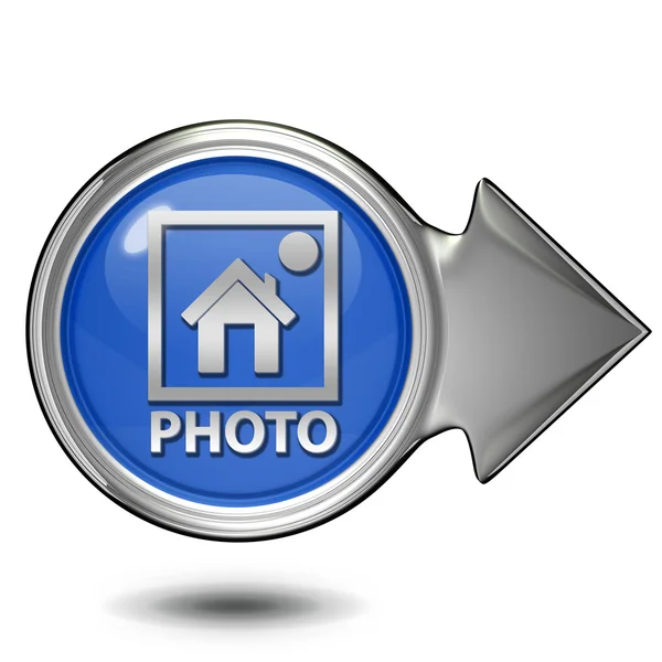 Circulaire fotopictogram op witte achtergrond — Stockfoto