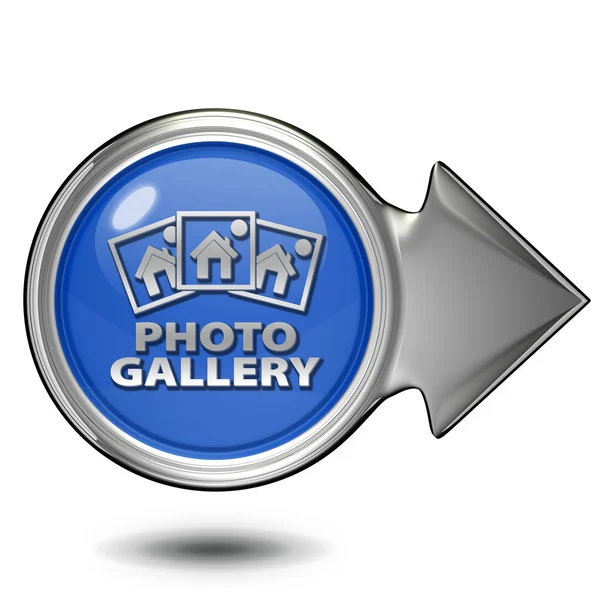 Galleria fotografica icona circolare su sfondo bianco — Foto Stock