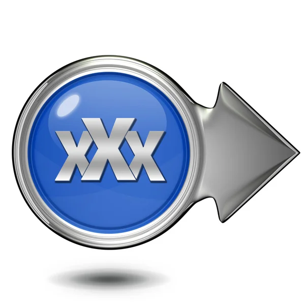 XXX circular icon on white background — Stock Photo, Image