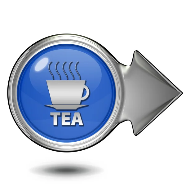 Tea circular icon on white background — Stock Photo, Image