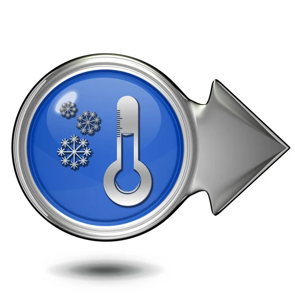 Hó kör alakú ikon fehér háttér — Stock Fotó