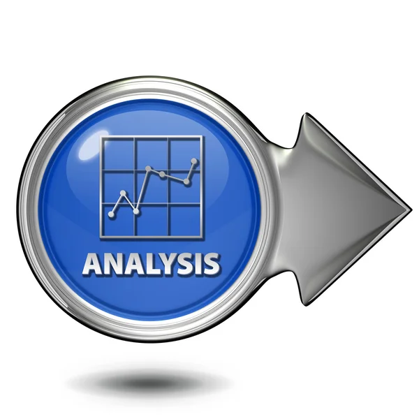 Icono circular de análisis de datos sobre fondo blanco —  Fotos de Stock