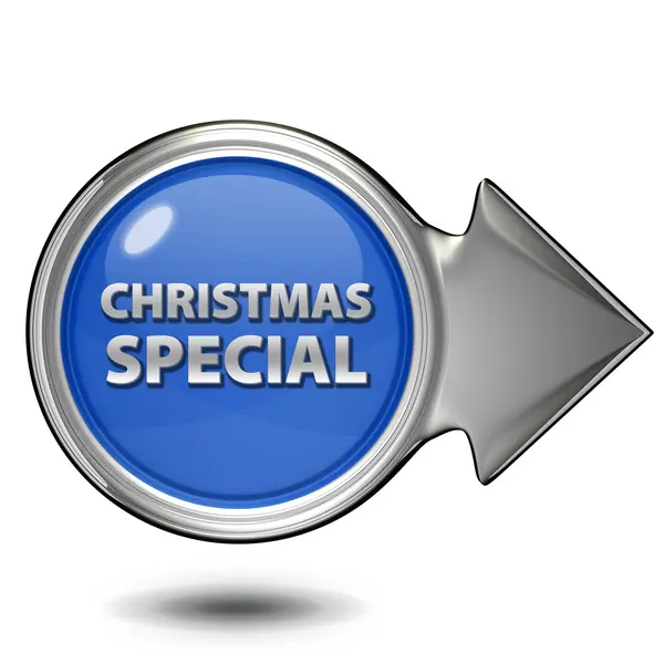 Icono circular especial de Navidad sobre fondo blanco — Foto de Stock