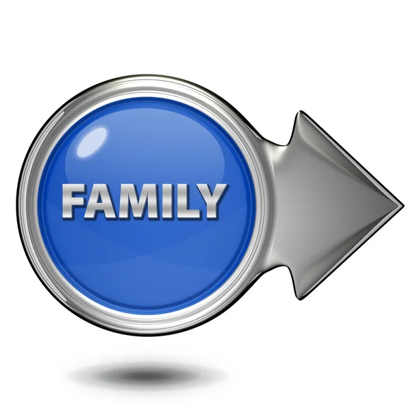 Family circular icon on white background — Stock Photo, Image