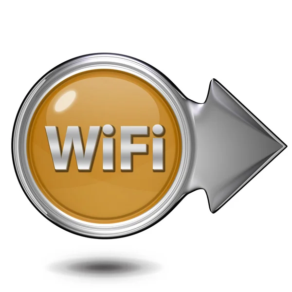 Icono circular wifi sobre fondo blanco — Foto de Stock