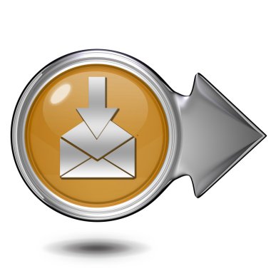 dairesel simgesi beyaz arka plan üzerinde göndermek