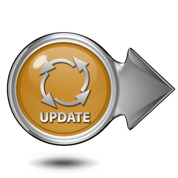 Update circular icon on white background — Stock Photo, Image