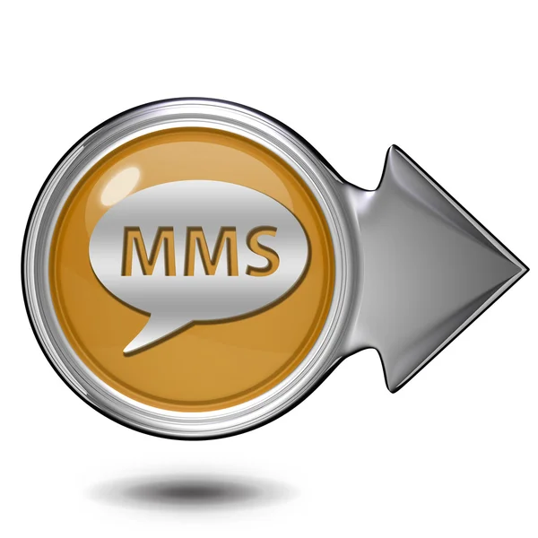 Mms circular icon on white background — Stock Photo, Image