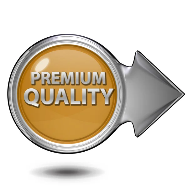 Icono circular de calidad premium sobre fondo blanco —  Fotos de Stock