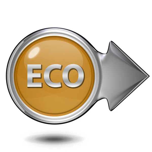 Eco circular icon on white background — Stock Photo, Image