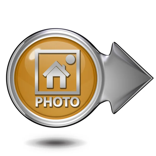 Circulaire fotopictogram op witte achtergrond — Stockfoto