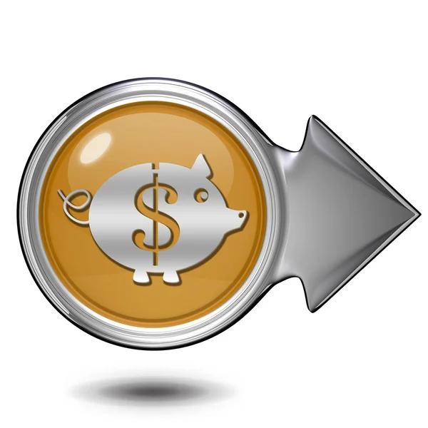 Dollarn gris cirkulär ikonen på vit bakgrund — Stockfoto