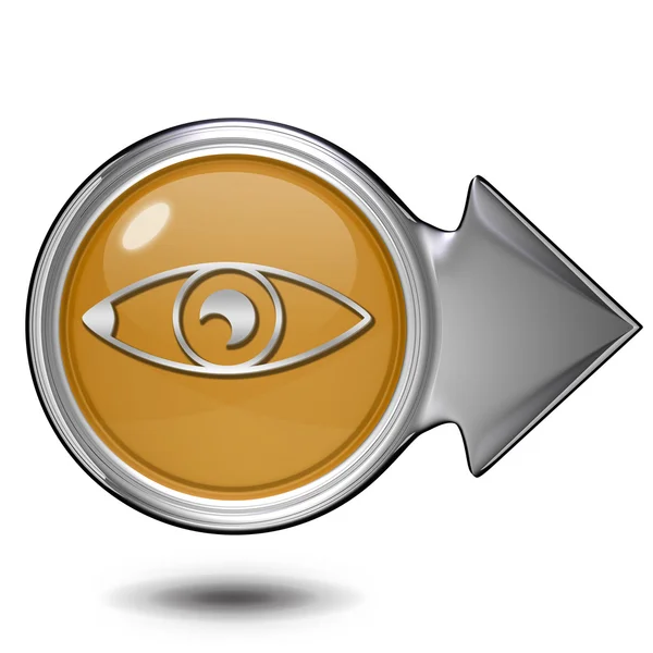 Eye circular icon on white background — Stock Photo, Image