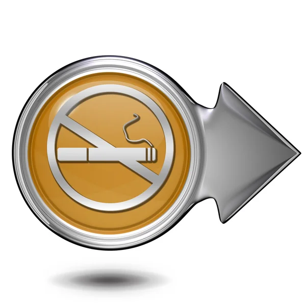 白い背景の上のタバコ円形アイコン — ストック写真