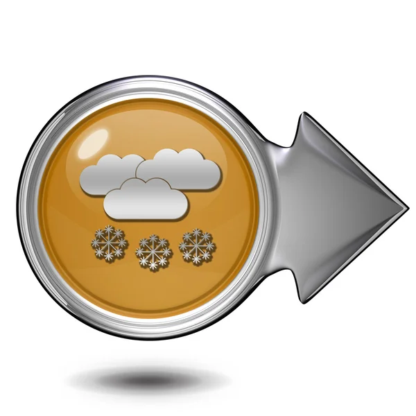 Snow circular icon on white background — Stock Photo, Image