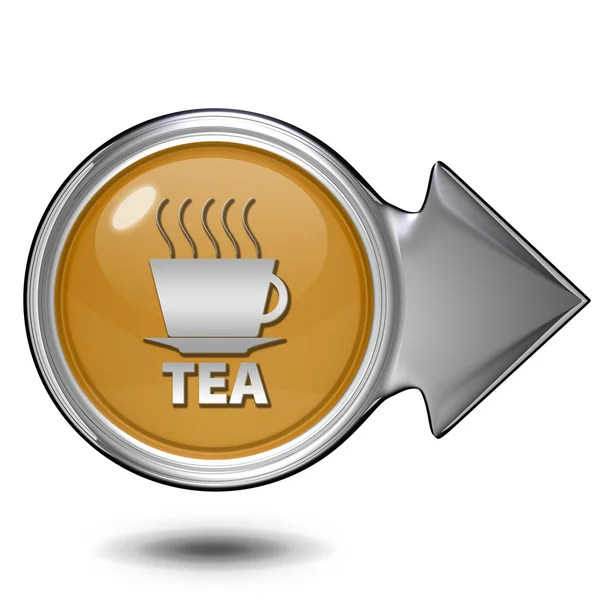 Tea circular icon on white background — Stock Photo, Image