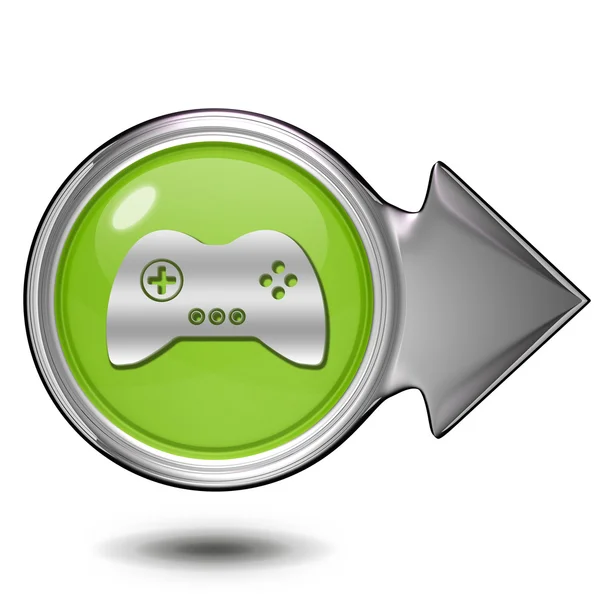 Game circular icon on white background — Stock Photo, Image