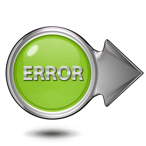 Error circular icon on white background — Stock Photo, Image