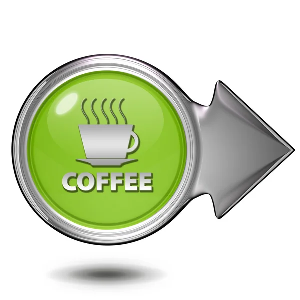 Coffee circular icon on white background — Stock Photo, Image