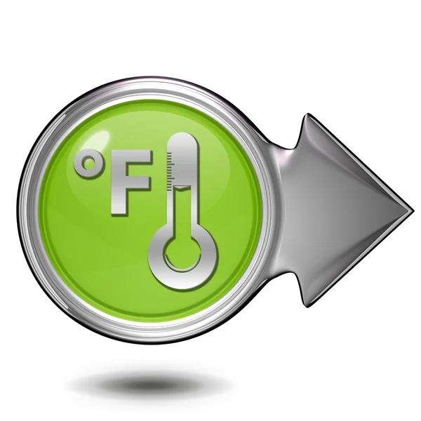 Fahrenheit icona circolare su sfondo bianco — Foto Stock
