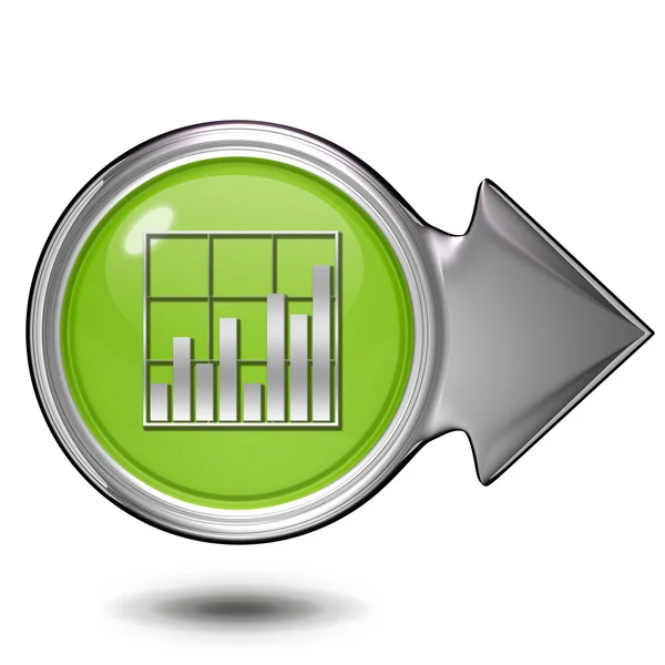 Gegevens analyse circulaire pictogram op witte achtergrond — Stockfoto