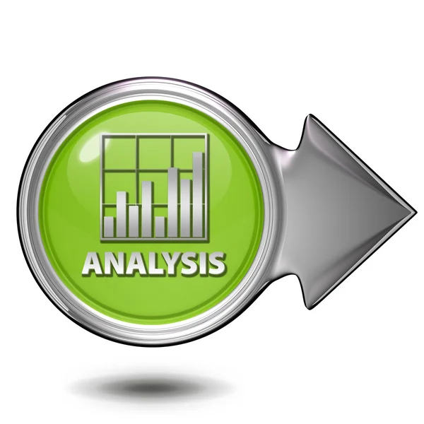 Gegevens analyse circulaire pictogram op witte achtergrond — Stockfoto