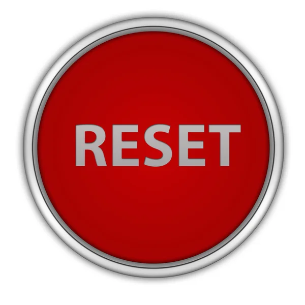 Reset circular icon on white background — Stock Photo, Image