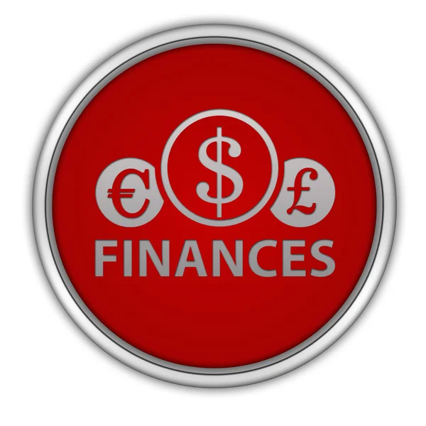 Finance circular icon on white background — Stock Photo, Image