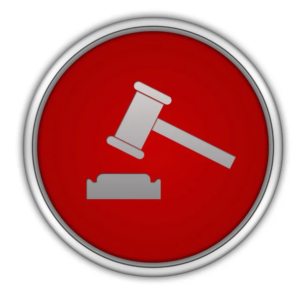 Auction circular icon on white background — Stock Photo, Image