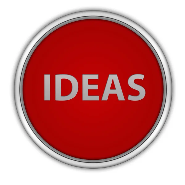 Ideas circular icon on white background — Stock Photo, Image