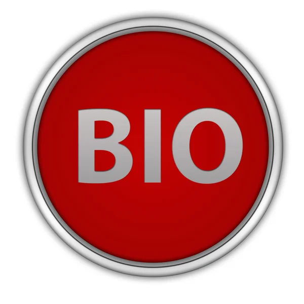 Bio circulaire pictogram op witte achtergrond — Stockfoto