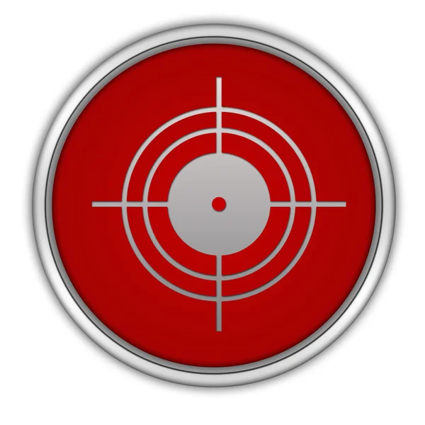 Circulaire doelpictogram op witte achtergrond — Stockfoto