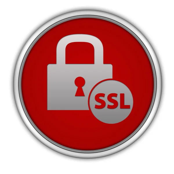 SSL circulaire pictogram op witte achtergrond — Stockfoto