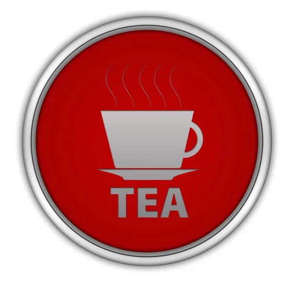 Tea circular icon on white background — Stock Photo, Image