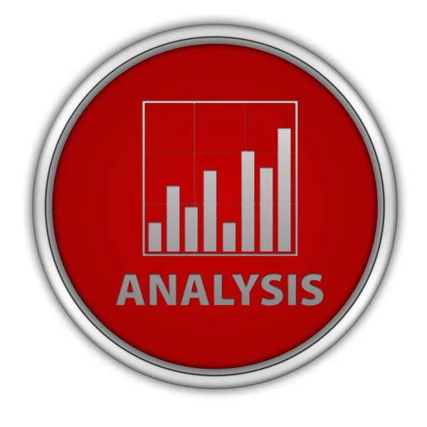 Gegevens analyse circulaire pictogram op witte achtergrond — Stockfoto