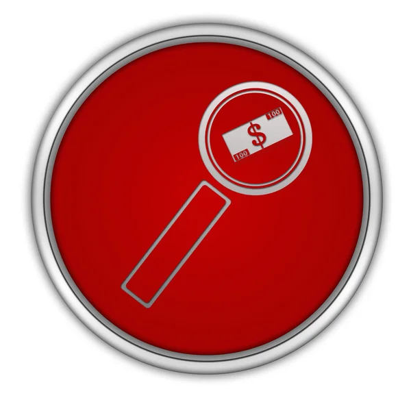 Find money circular icon on white background — Stock Photo, Image