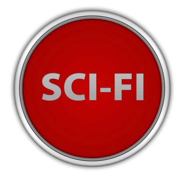 Scifi kreisförmiges Symbol auf weißem Hintergrund — Stockfoto